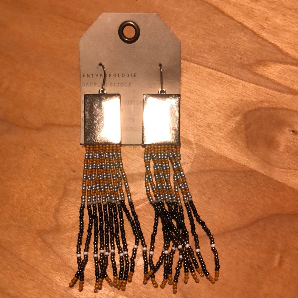 Anthropologie beaded statement earrings